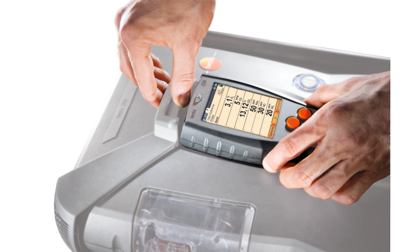 Testo 350 - Riadiaca jednotka pre systém analýzy spalín až 6 senzorov plynu